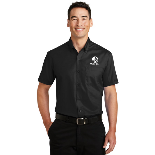 Music City Chorus - Embroidered Short Sleeve SuperPro Reactâ„¢ Twill Shirt