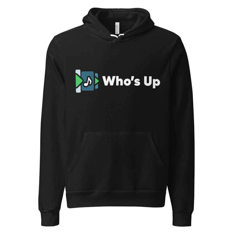 Who's Up — Unisex Pullover Hoodie | Bella + Canvas 3719 (Black)