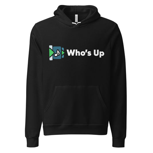 Who's Up — Unisex Pullover Hoodie | Bella + Canvas 3719 (Black)