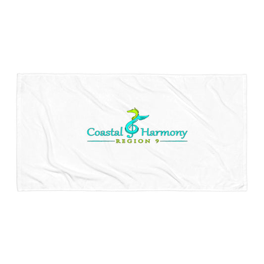 Coastal Harmony Region 9 SUI — Beach Towel (White)