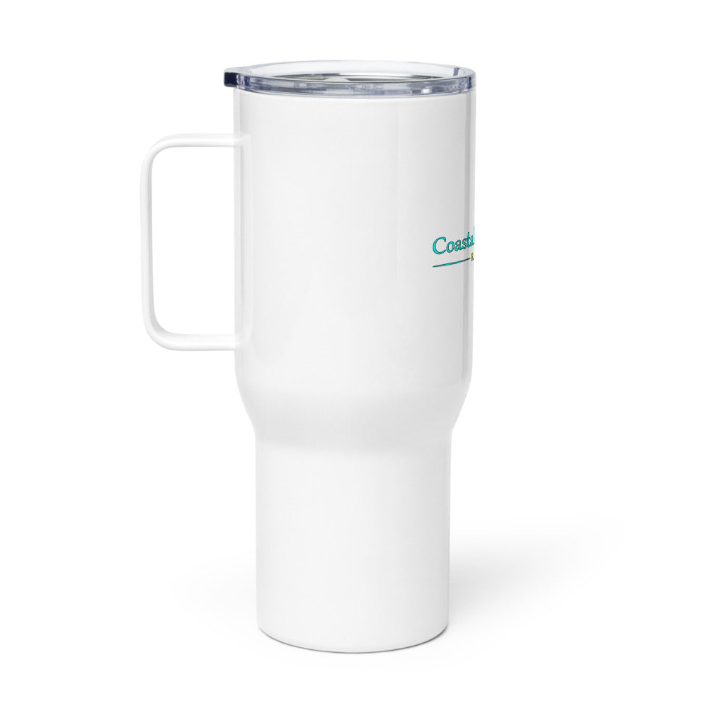 Coastal Harmony Region 9 SUI — Travel Mug with a Handle (White)