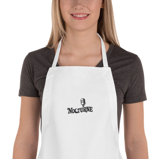 Nocturne — Embroidered Apron | Liberty Bags 5502 (White)