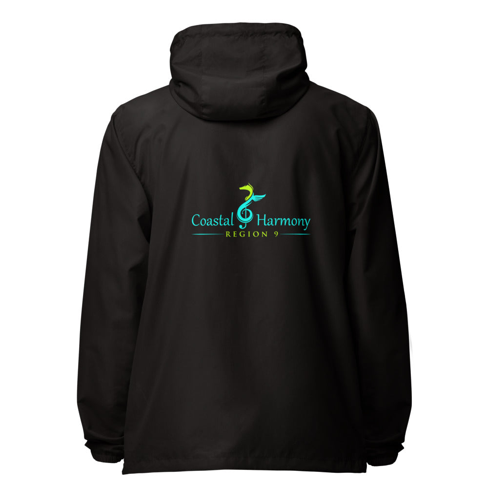 Coastal Harmony Region 9 SUI — Unisex Lightweight Zip Up Windbreaker | Independent Trading Co. (Black)