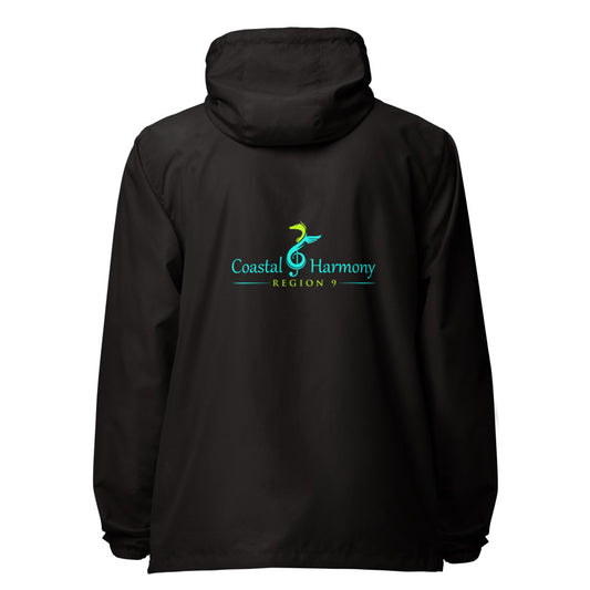 Coastal Harmony Region 9 SUI — Unisex Lightweight Zip Up Windbreaker | Independent Trading Co. (Black)