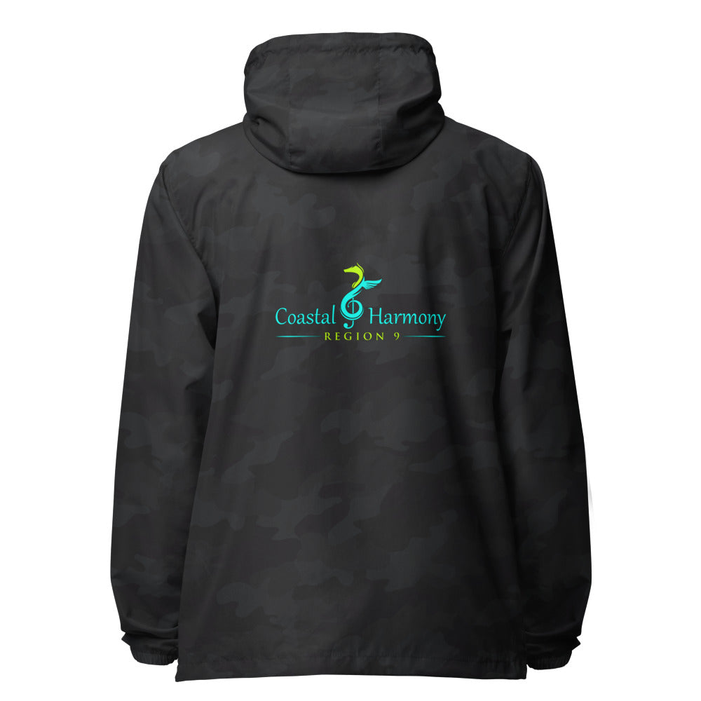 Coastal Harmony Region 9 SUI — Unisex Lightweight Zip Up Windbreaker | Independent Trading Co. (Black)