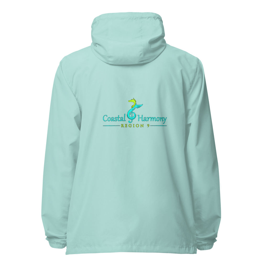 Coastal Harmony Region 9 SUI — Unisex Lightweight Zip Up Windbreaker | Independent Trading Co. (Black)