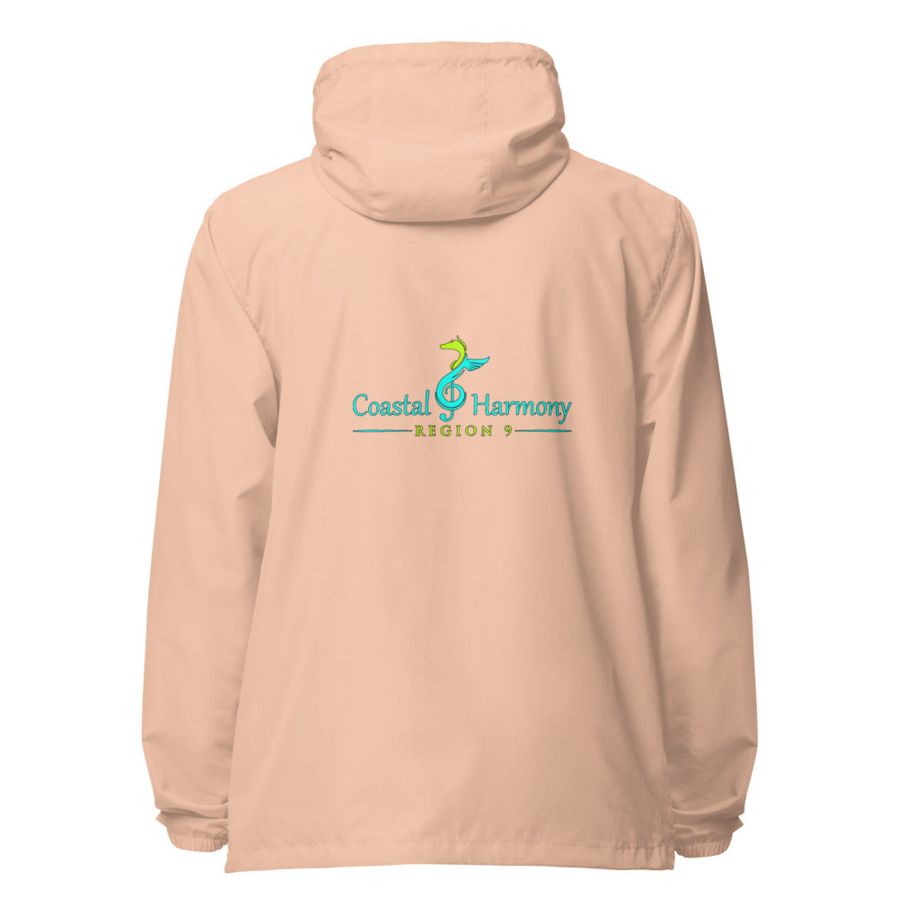 Coastal Harmony Region 9 SUI — Unisex Lightweight Zip Up Windbreaker | Independent Trading Co. (Black)