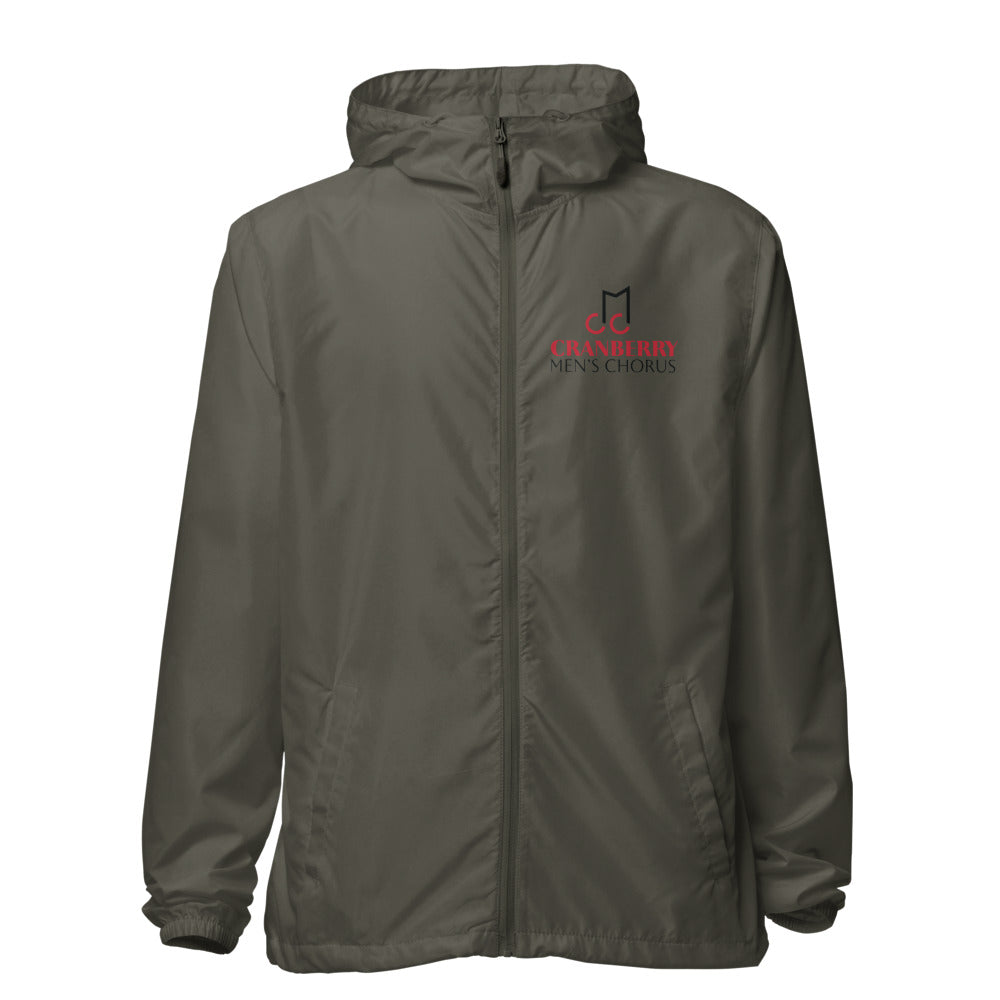 Cranberry Men's Chorus — Unisex Lightweight Zip Up Windbreaker | Independent Trading Co. EXP54LWZ (White Camo)