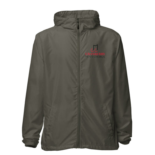 Cranberry Men's Chorus — Unisex Lightweight Zip Up Windbreaker | Independent Trading Co. EXP54LWZ (White Camo)