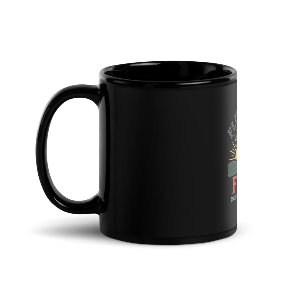 Flint Hills Four — Black Glossy Mug (Black)