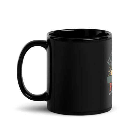 Flint Hills Four — Black Glossy Mug (Black)