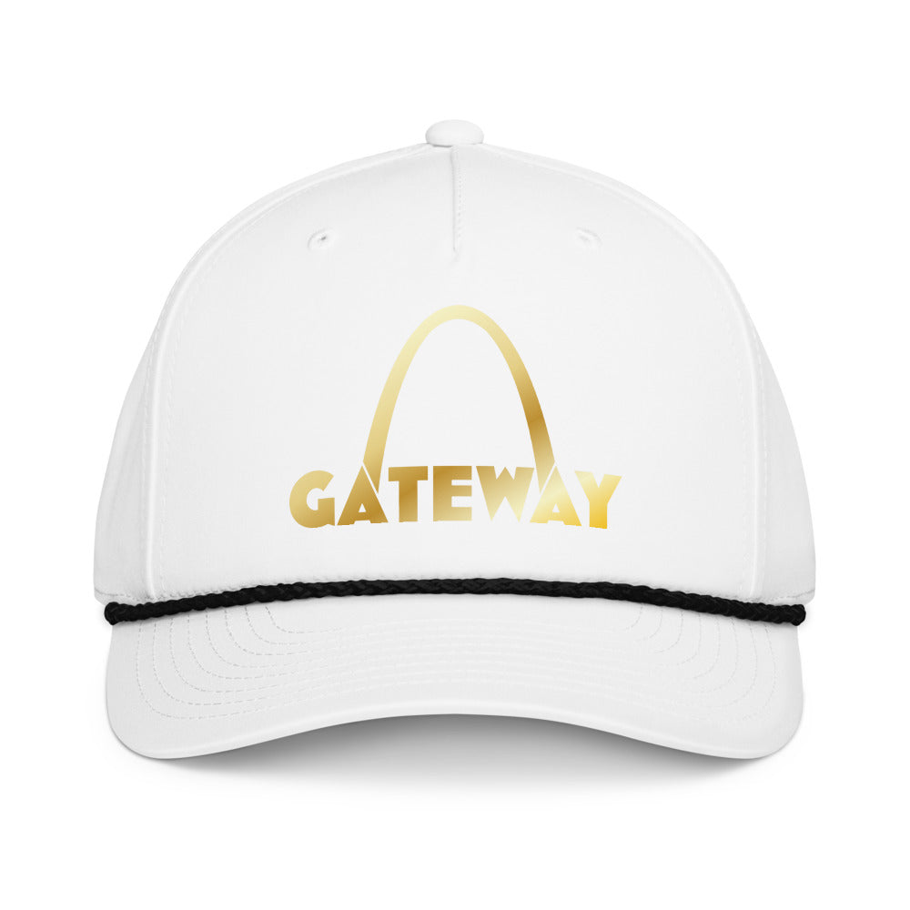 Gateway — Printed Classic Rope Cap | Richardson 258 (Black/White)
