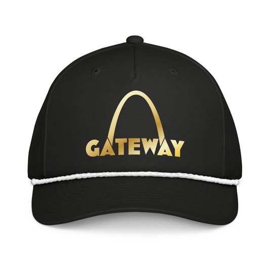 Gateway — Printed Classic Rope Cap | Richardson 258 (Black/White)