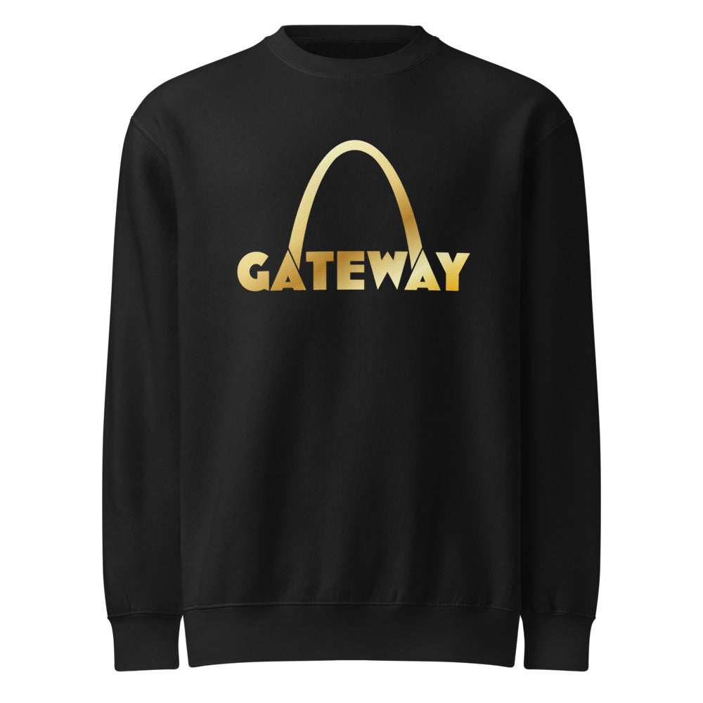 Gateway — Unisex Premium Crew Neck Sweatshirt | Lane Seven LS14004 (Black)
