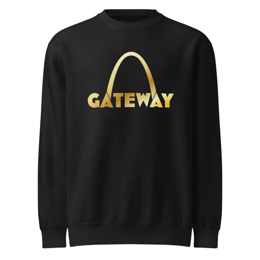 Gateway — Unisex Premium Crew Neck Sweatshirt | Lane Seven LS14004 (Black)