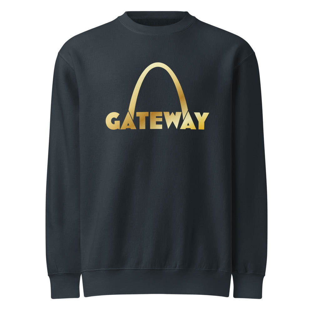 Gateway — Unisex Premium Crew Neck Sweatshirt | Lane Seven LS14004 (Black)