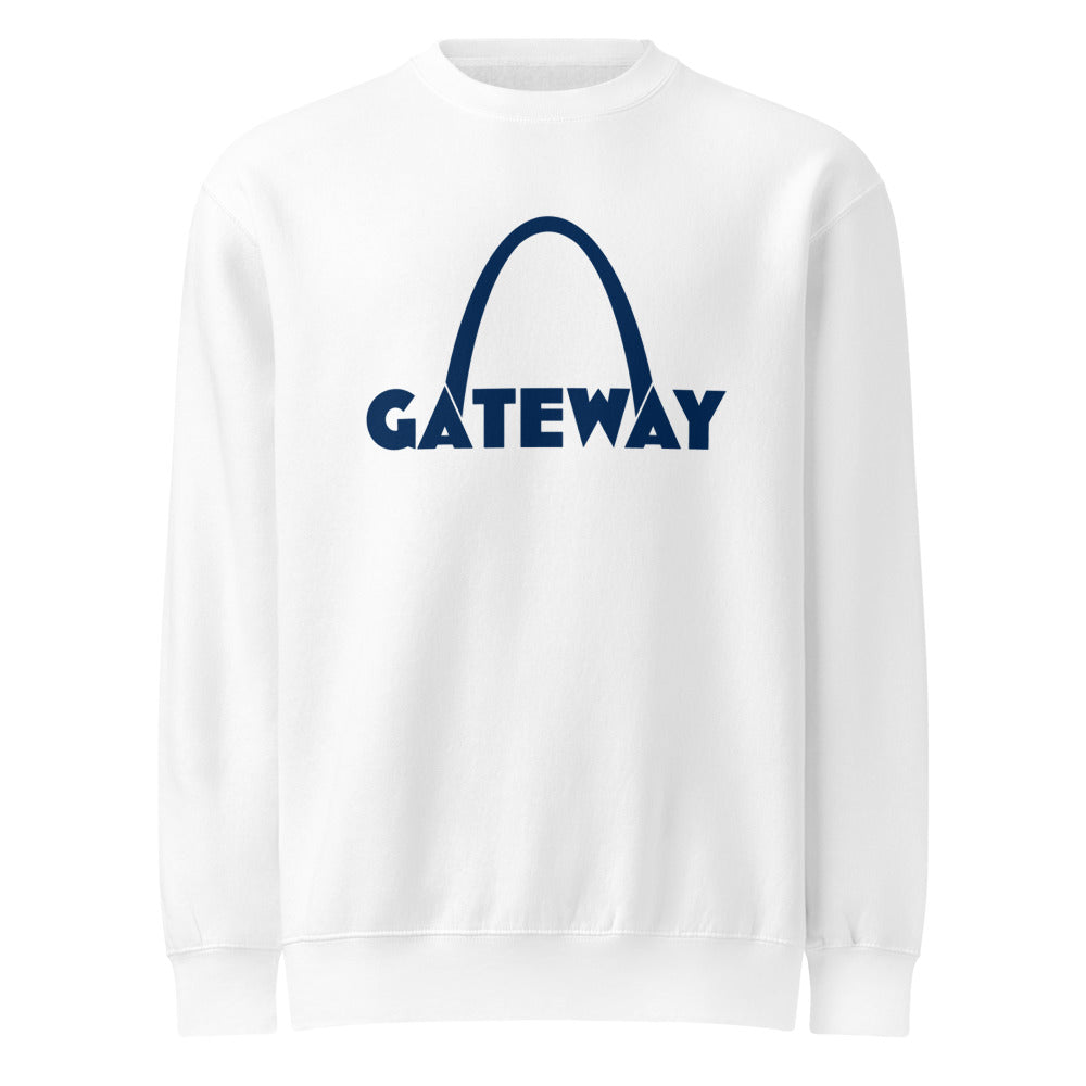 Gateway — Unisex Premium Crew Neck Sweatshirt | Lane Seven LS14004 (Heather Grey)