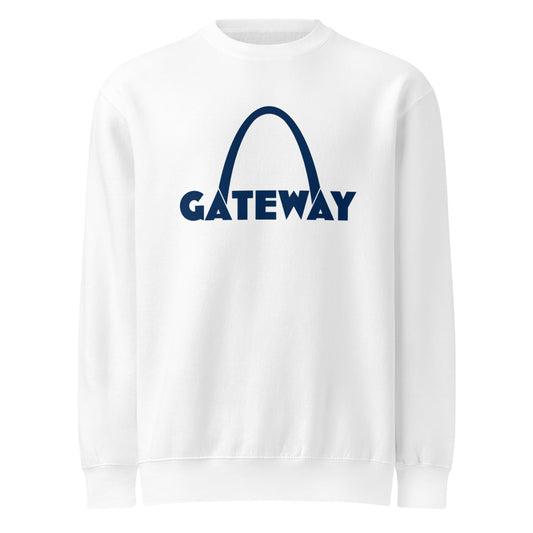 Gateway — Unisex Premium Crew Neck Sweatshirt | Lane Seven LS14004 (Heather Grey)