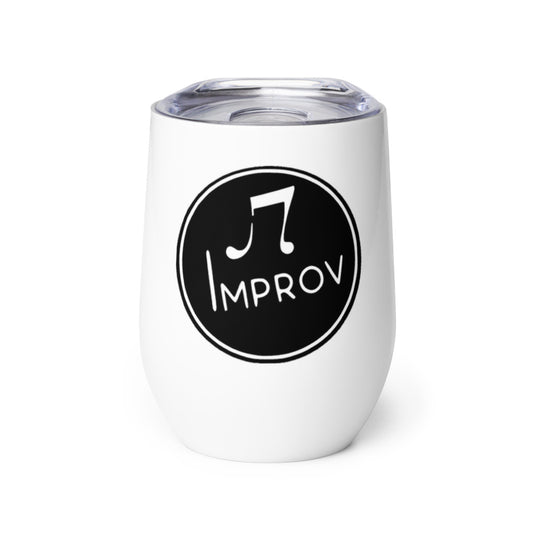 Improv — Wine Tumbler (White)
