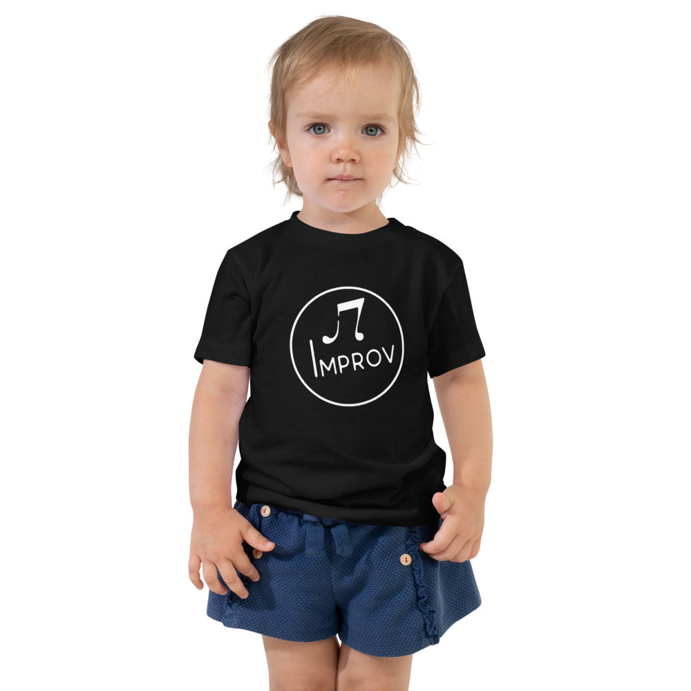 Improv — Toddler Staple Tee | Bella + Canvas 3001T (Black)