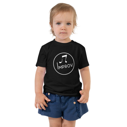 Improv — Toddler Staple Tee | Bella + Canvas 3001T (Black)