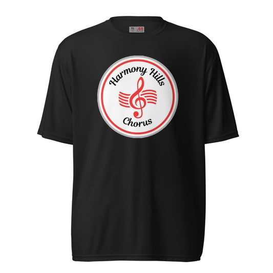 Harmony Hills Chorus — Unisex Performance Crew Neck T-Shirt | A4 N3142 (Black)