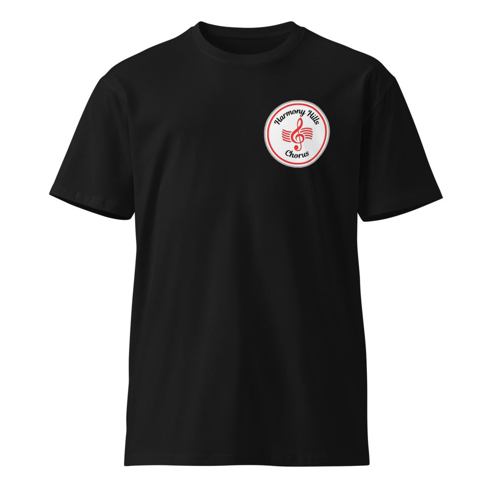Harmony Hills Chorus — Unisex Premium T-Shirt | AS Colour 5001T (Black)