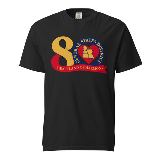 Central States District of the Barbershop Harmony Society — Unisex Garment-Dyed Heavyweight T-Shirt | Comfort Colors 1717 (True Navy)