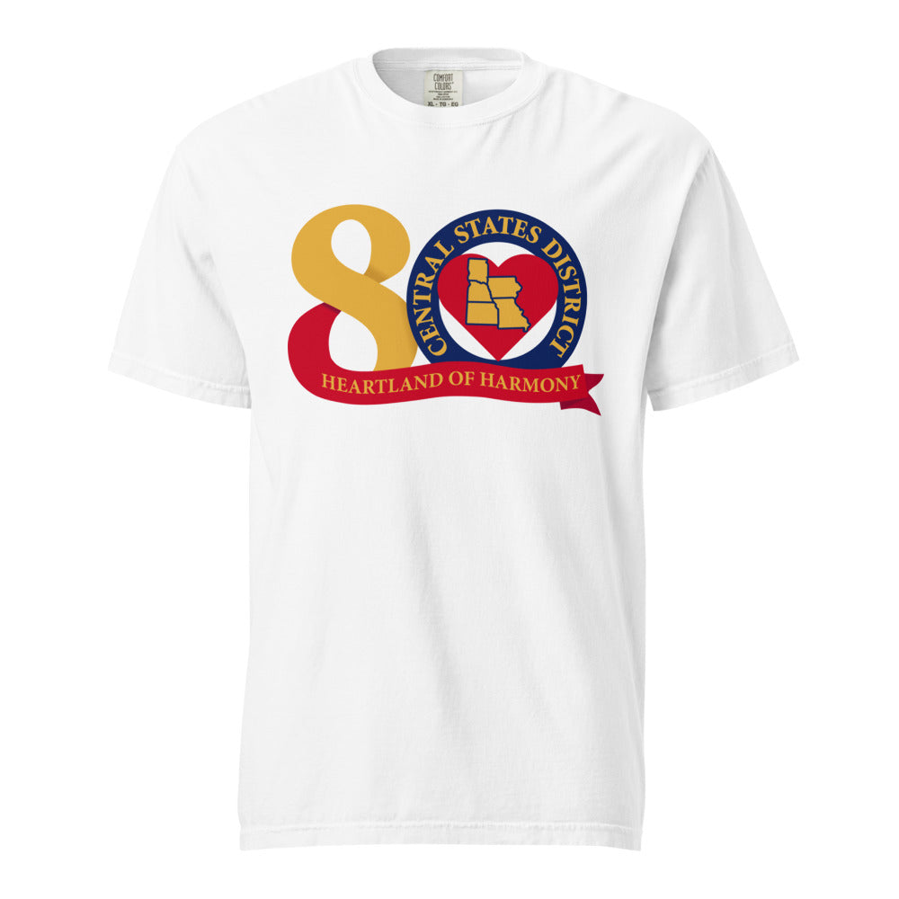 Central States District of the Barbershop Harmony Society — Unisex Garment-Dyed Heavyweight T-Shirt | Comfort Colors 1717 (True Navy)