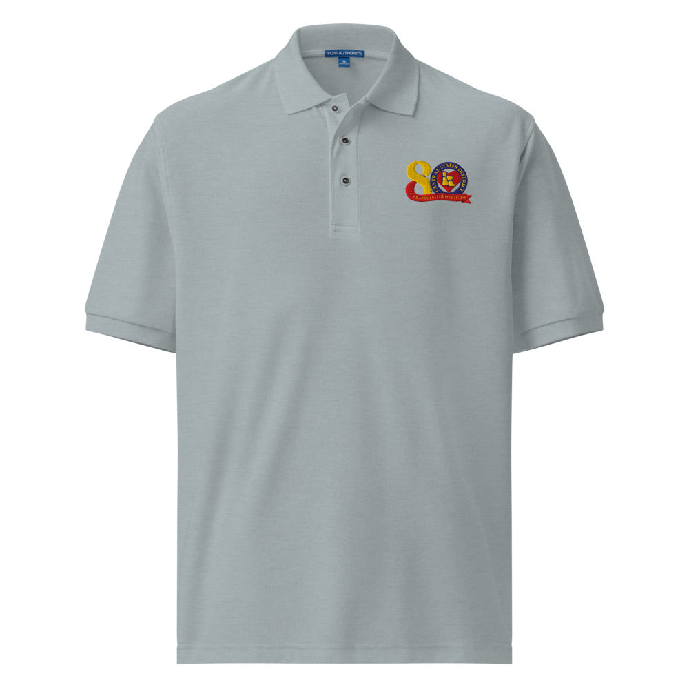 Central States District of the Barbershop Harmony Society — Men’s Premium Polo Shirt | Port Authority K500 (White)