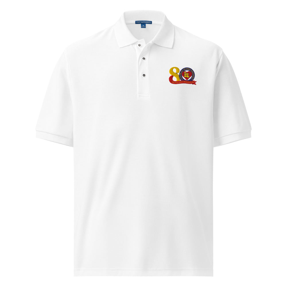 Central States District of the Barbershop Harmony Society — Men’s Premium Polo Shirt | Port Authority K500 (White)