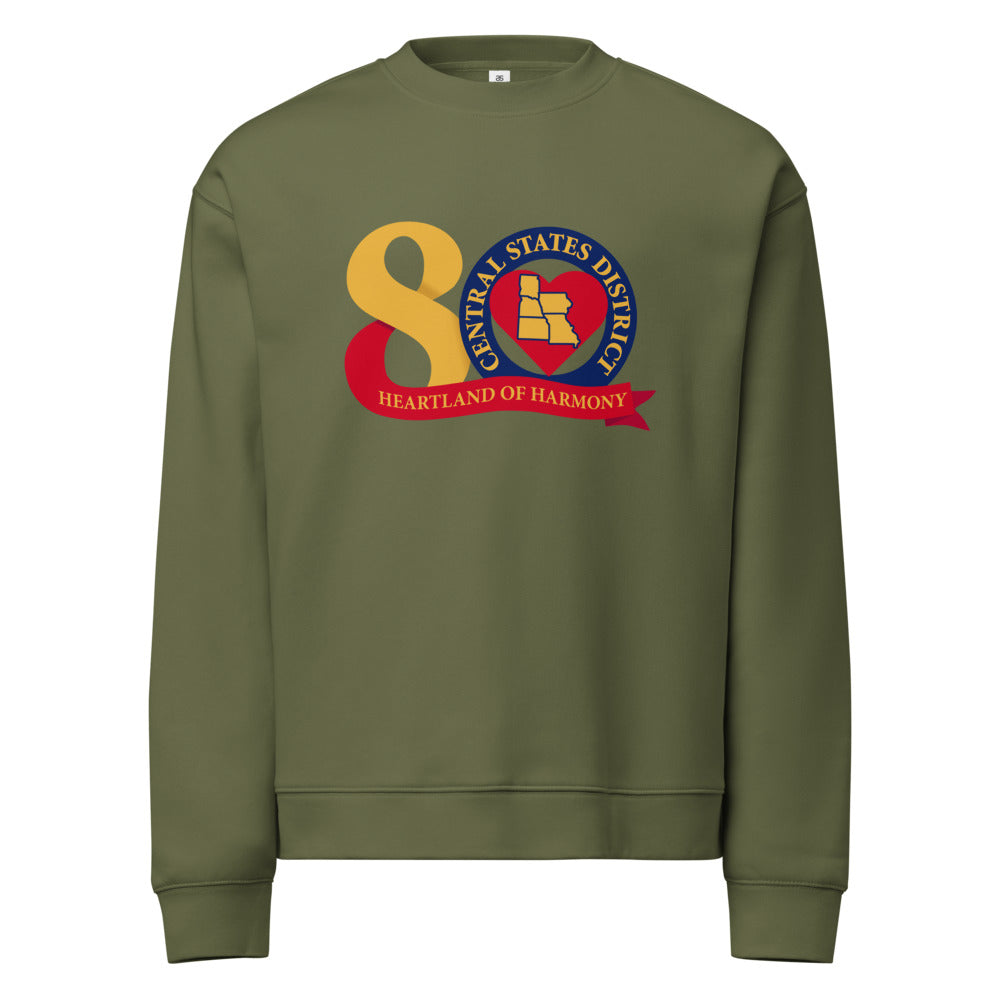 Central States District of the Barbershop Harmony Society — Unisex Relax Crew Neck Sweatshirt | AS Colour 5160 (Athletic Heather)