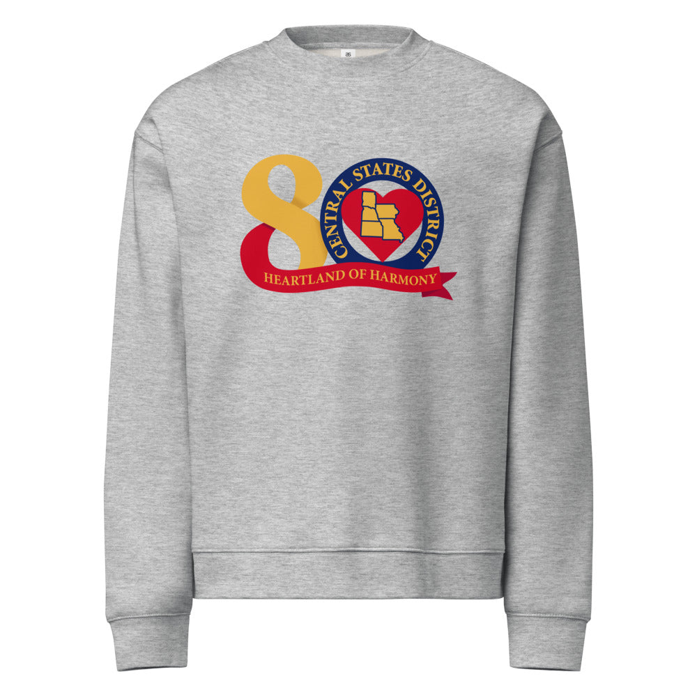 Central States District of the Barbershop Harmony Society — Unisex Relax Crew Neck Sweatshirt | AS Colour 5160 (Athletic Heather)