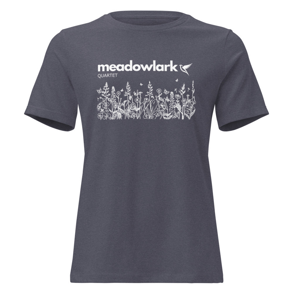 Meadowlark — Women's Relaxed T-Shirt | Bella + Canvas 6400 (Forest Green)