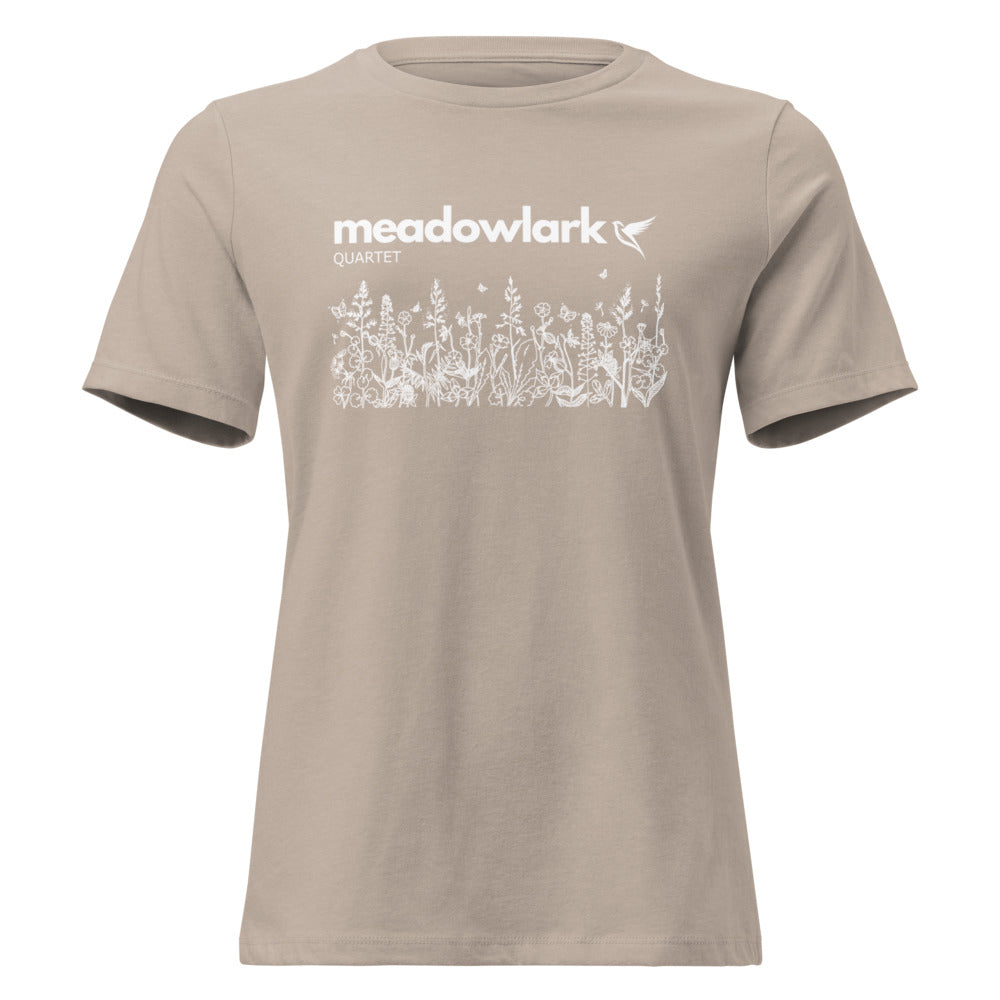 Meadowlark — Women's Relaxed T-Shirt | Bella + Canvas 6400 (Forest Green)