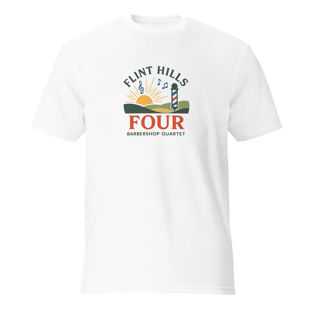 Flint Hills Four — Unisex Lightweight T-Shirt | Gildan 980 (Black)