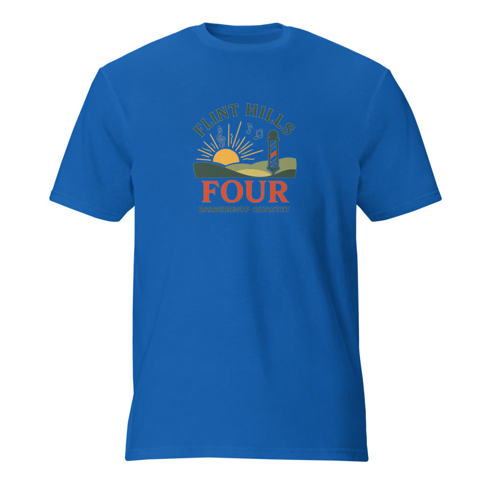 Flint Hills Four — Unisex Lightweight T-Shirt | Gildan 980 (Black)