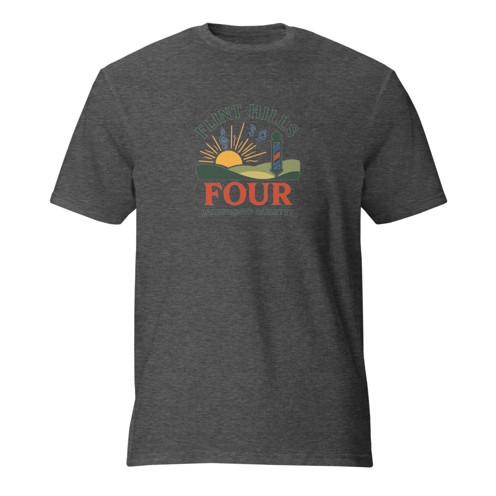 Flint Hills Four — Unisex Lightweight T-Shirt | Gildan 980 (Black)