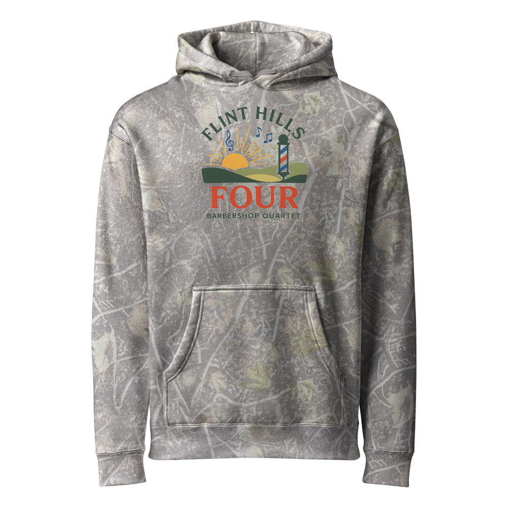 Flint Hills Four — Unisex Heavyweight Hooded Sweatshirt | Independent Trading Co. IND4000 (Army)