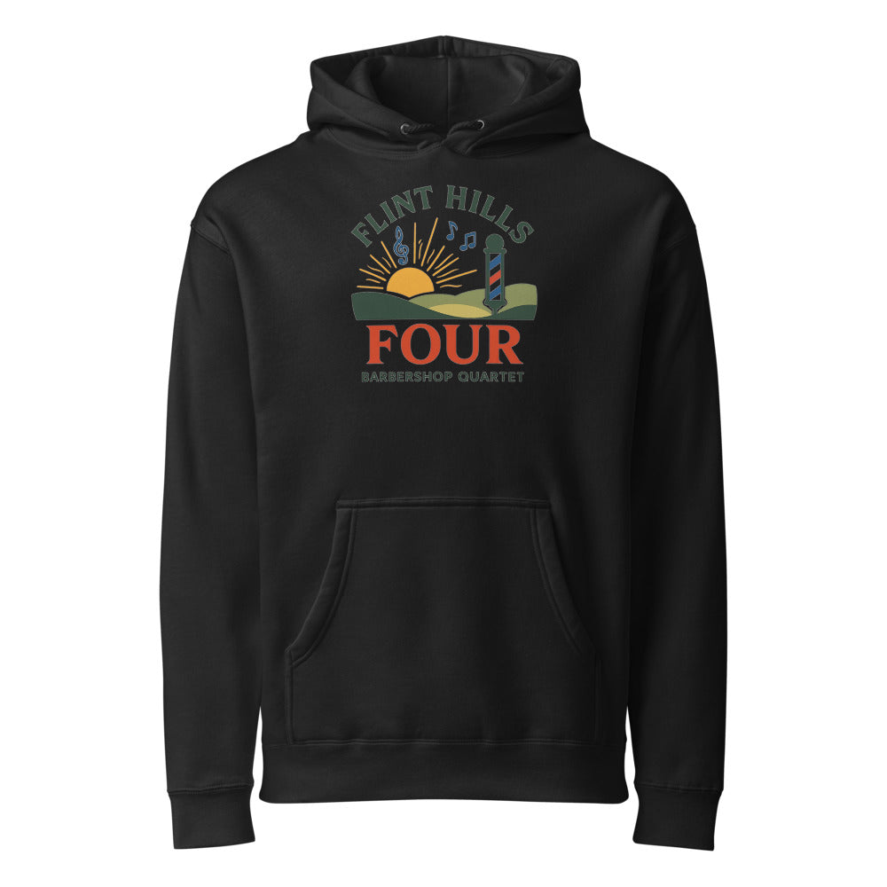 Flint Hills Four — Unisex Heavyweight Hooded Sweatshirt | Independent Trading Co. IND4000 (Army)
