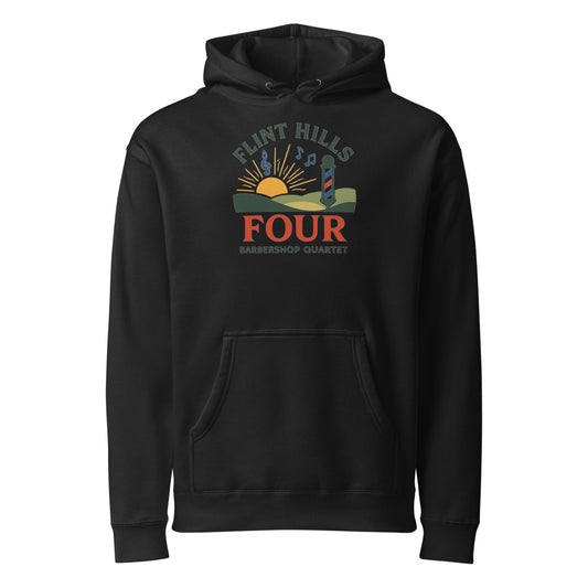 Flint Hills Four — Unisex Heavyweight Hooded Sweatshirt | Independent Trading Co. IND4000 (Army)