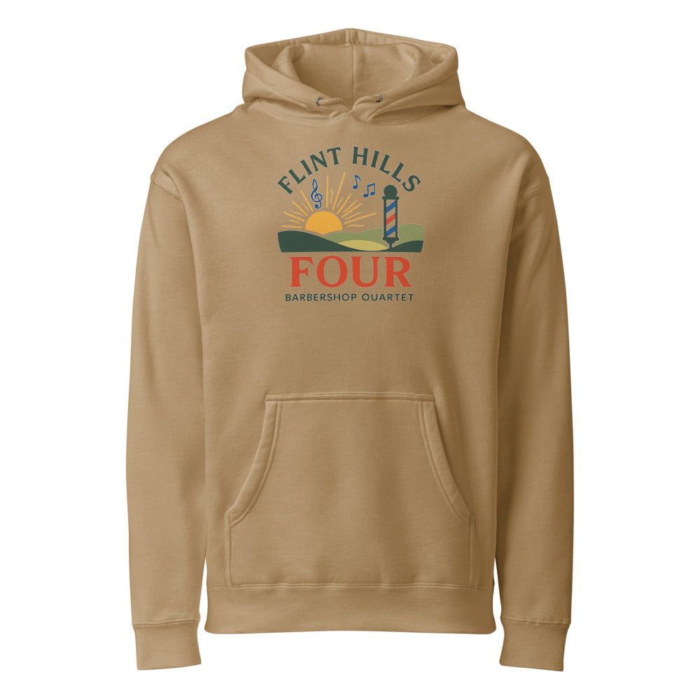 Flint Hills Four — Unisex Heavyweight Hooded Sweatshirt | Independent Trading Co. IND4000 (Army)