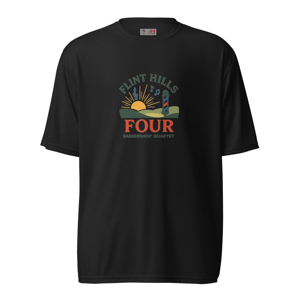 Flint Hills Four — Unisex Performance Crew Neck T-Shirt | A4 N3142 (Graphite)