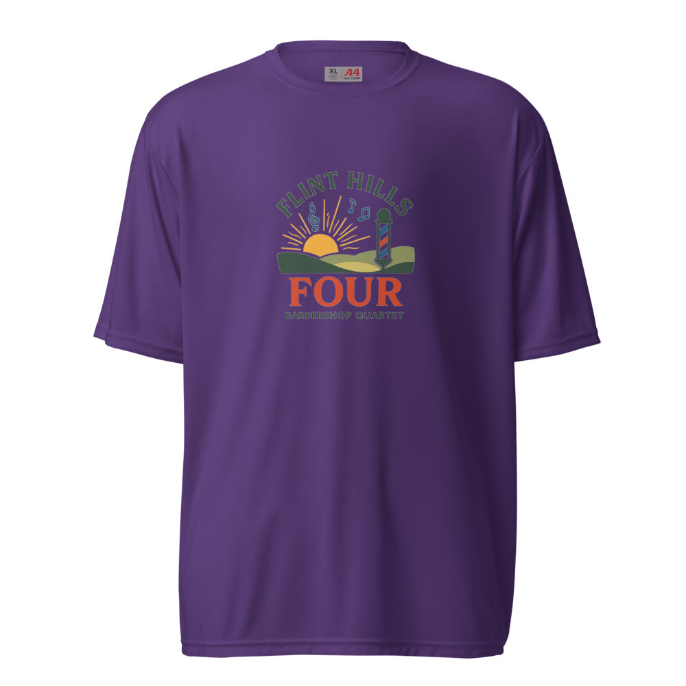 Flint Hills Four — Unisex Performance Crew Neck T-Shirt | A4 N3142 (Graphite)