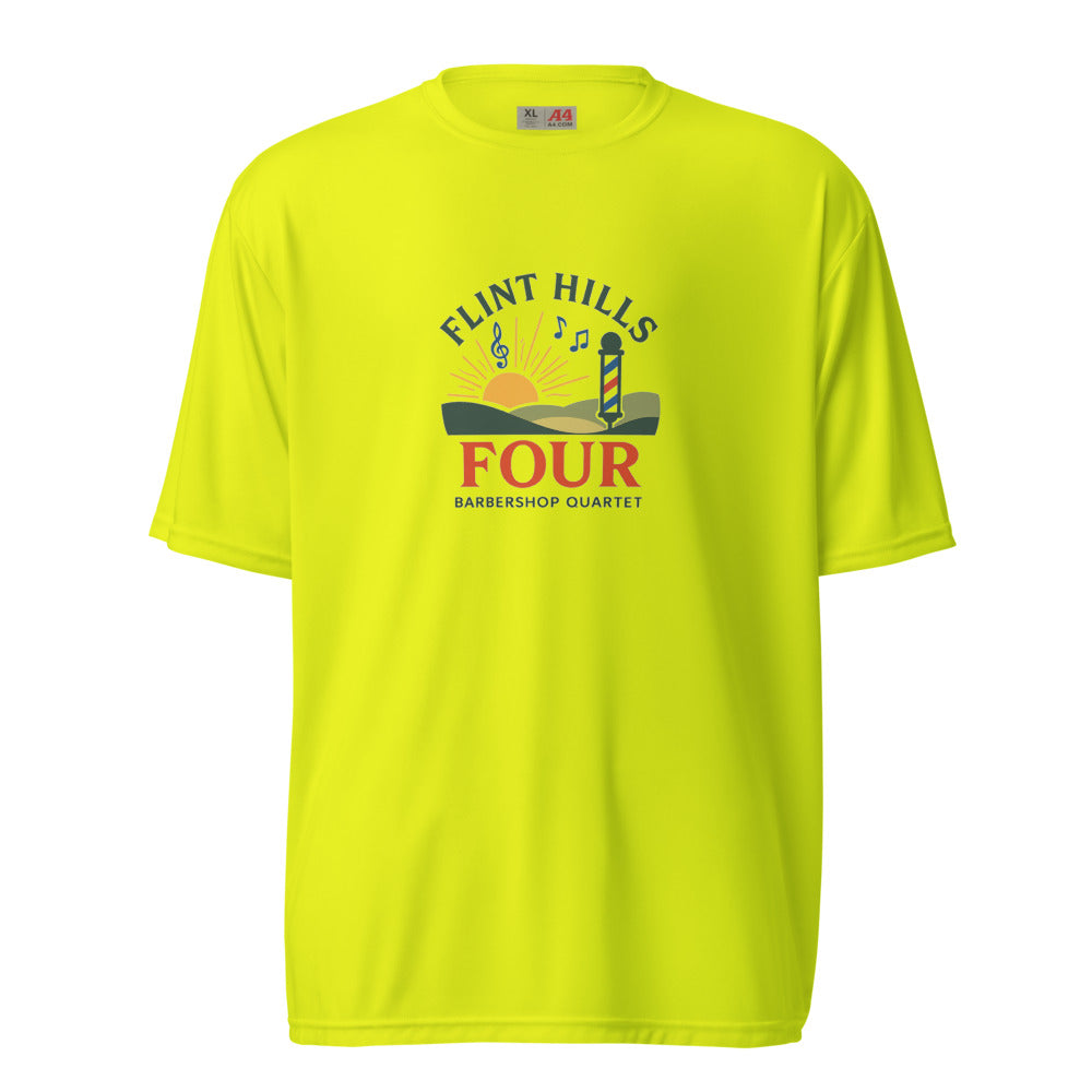 Flint Hills Four — Unisex Performance Crew Neck T-Shirt | A4 N3142 (Graphite)