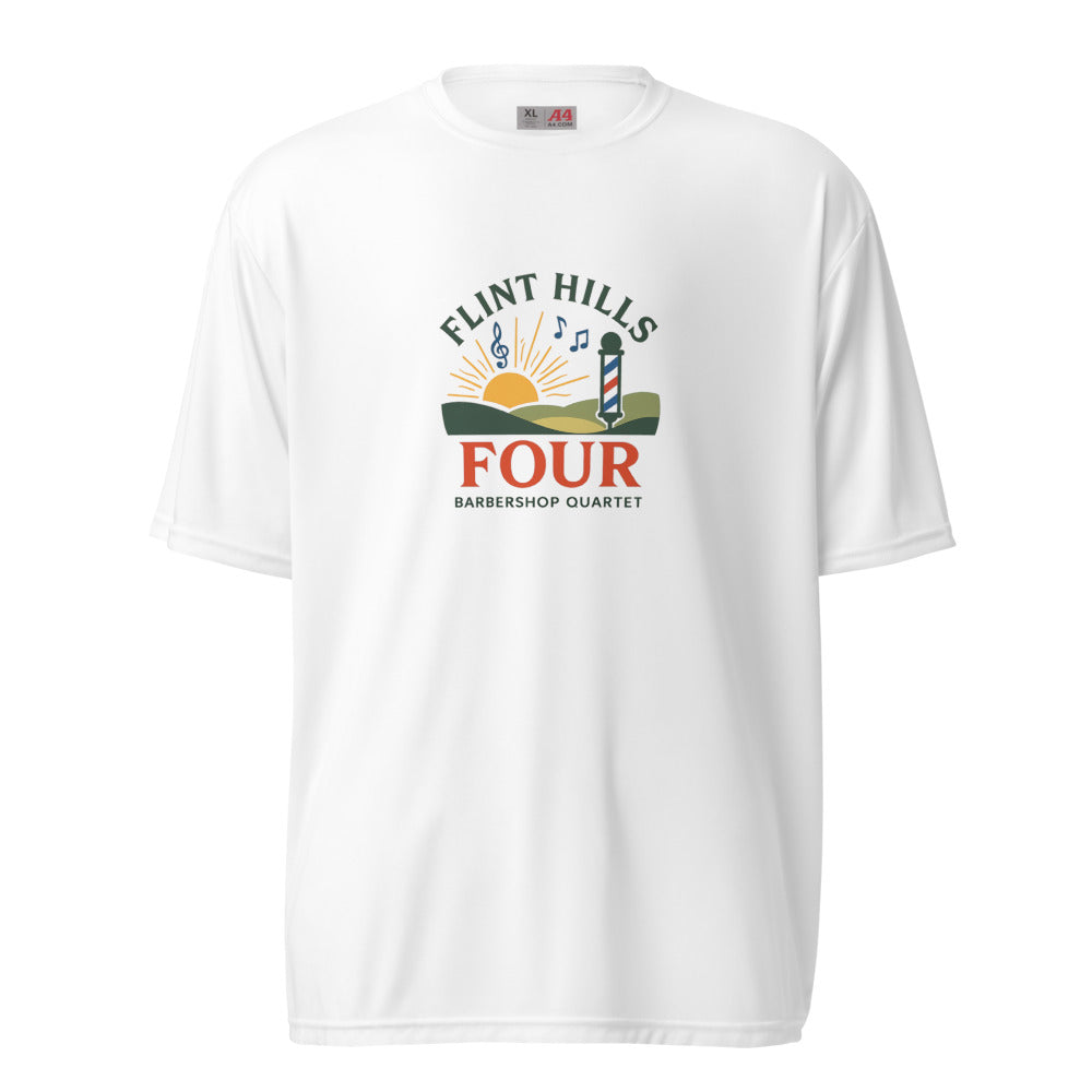 Flint Hills Four — Unisex Performance Crew Neck T-Shirt | A4 N3142 (Graphite)