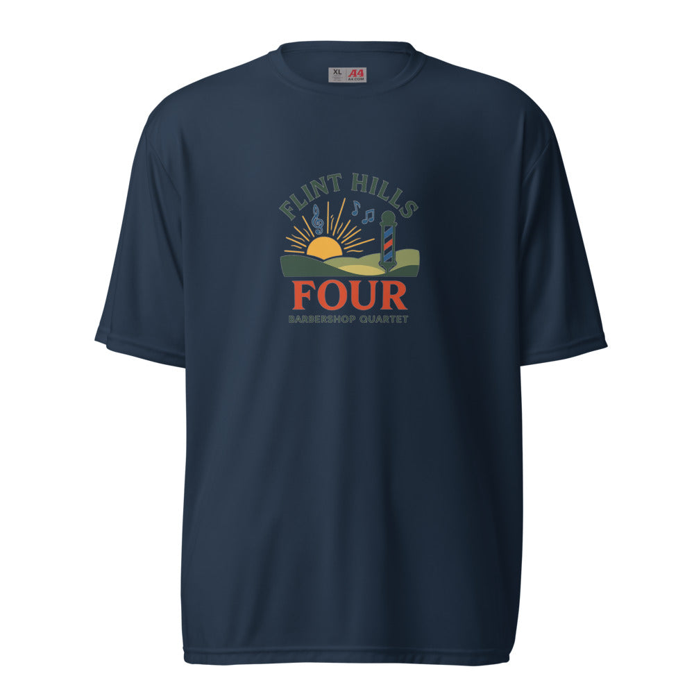 Flint Hills Four — Unisex Performance Crew Neck T-Shirt | A4 N3142 (Graphite)
