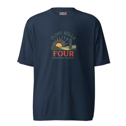 Flint Hills Four — Unisex Performance Crew Neck T-Shirt | A4 N3142 (Graphite)