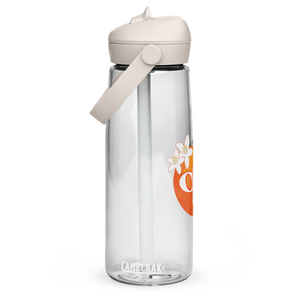 Orange Blossom Chorus — Flip Straw Water Bottle | CamelBak Thrive (Clear)