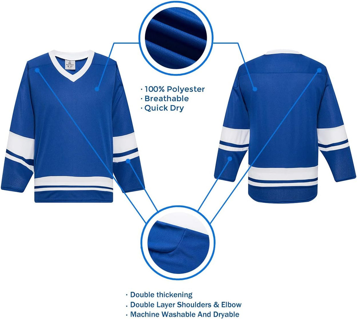 Jersey construction — front and back